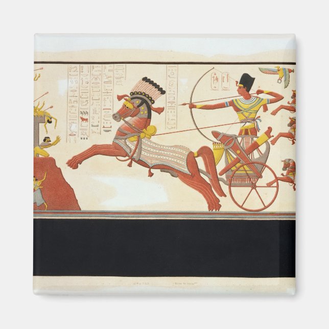 Ramesses II (1279-13 BC) i Battle of Kadesh Magnet (Framsidan)