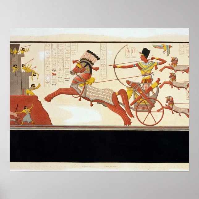Ramesses II (1279-13 BC) i Battle of Kadesh Poster (Framsidan)