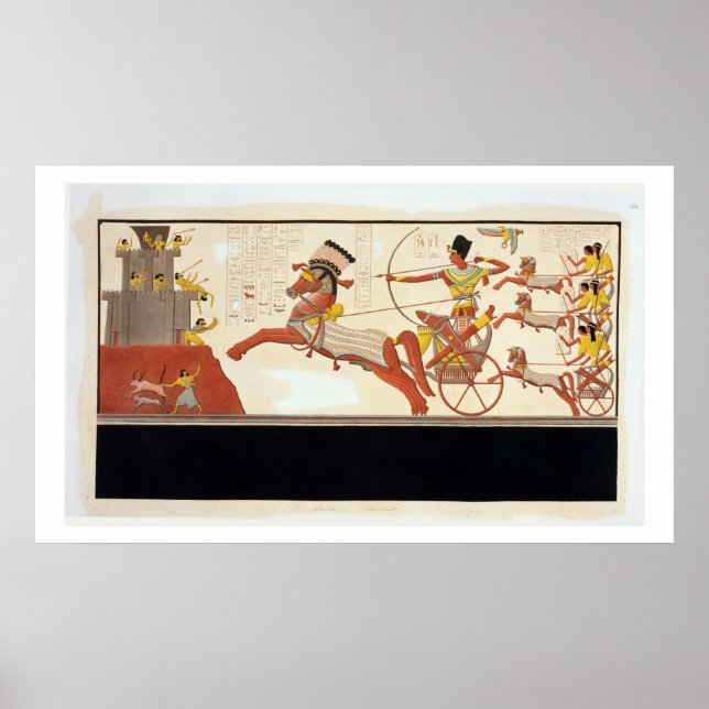 Ramesses II (1279-13 BC) i Battle of Kadesh Poster (Framsidan)