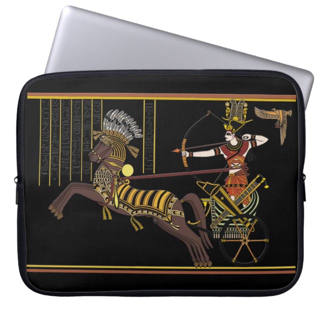 Ramesses II Battle Kadesh Ancient Egypten Art Laptop Sleeve (Framsidan)