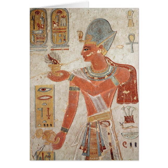 Ramesses III i stridklänning Hälsningskort (Framsidan)