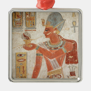 Ramesses III i stridklänning Julgransprydnad Metall
