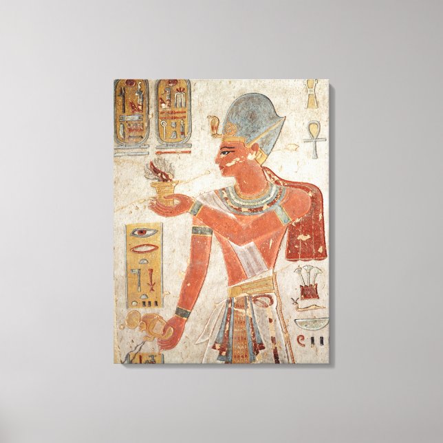 Ramesses III i stridsklänning Canvastryck (Framsida)