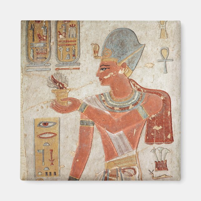 Ramesses III i stridsklänning Magnet (Framsidan)