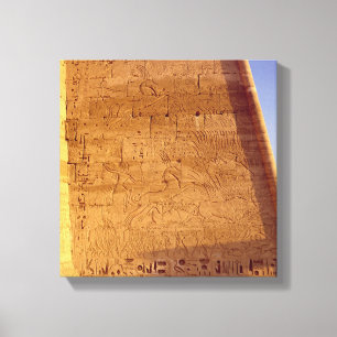 Ramesses III jaga vildtjurar Canvastryck