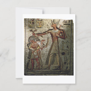 Ramesses Underbar Egyptian Pharaoh Sphinx Art Vykort