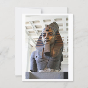 Ramesses Underbar Museum Statue Egyptian Art Vykort