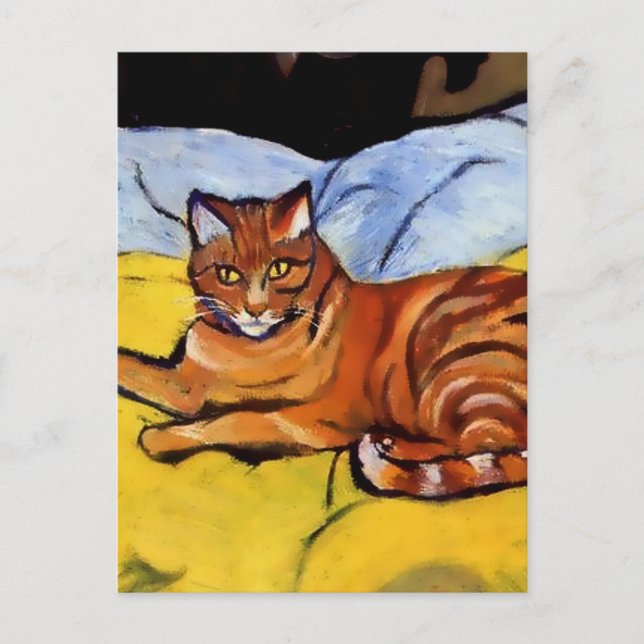 “Raminou on a Yellow Blanket’ by Suzanne Valadon Vykort (Framsida)