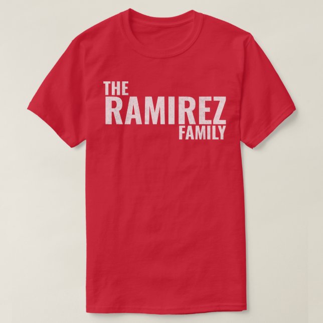 Ramirez-familjen Ramirez Surname Ramirez Last tä T Shirt (Design framsida)