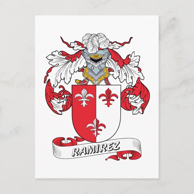 Ramirez Family Crest Vykort (Framsida)