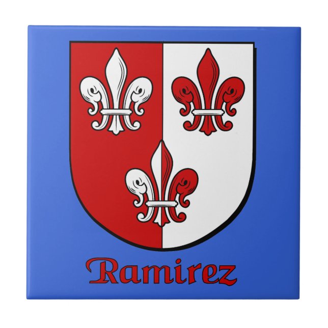 Ramirez Family Shield Kakelplatta (Framsidan)