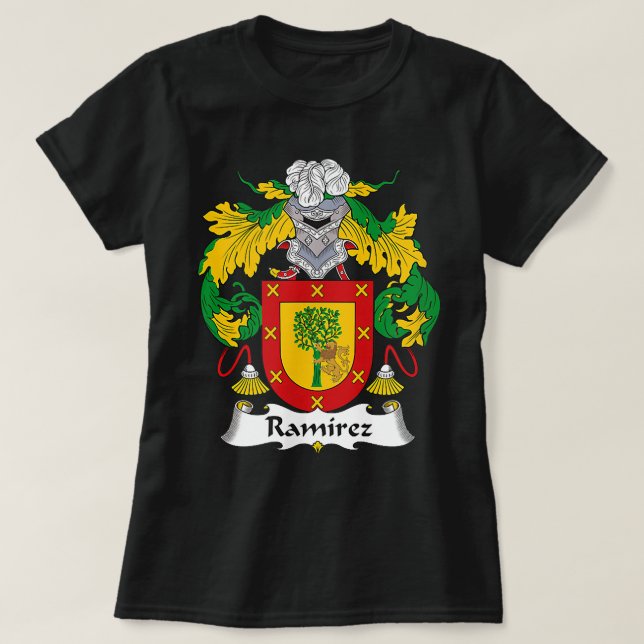 Ramirez Jackar Arm Family Crest T Shirt (Design framsida)