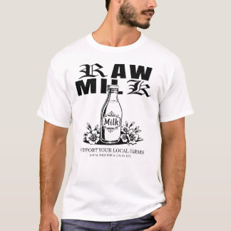 Råmjölk Stöd Dina Lokala Gårdar Vintage T Shirt