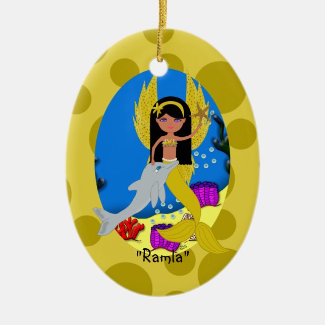 Ramla Guld Merfaery Ornament (Framsidan)