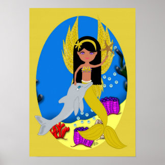 Ramla the Golden Merfaery och Dolphin Poster