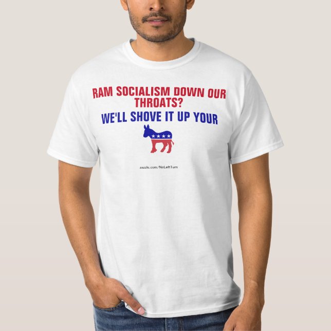 Ramma socialismen besegrar vår halsknuff det t shirt (Framsida)