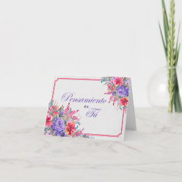 Ramo de Rosas Pensando en Ti Card Kort