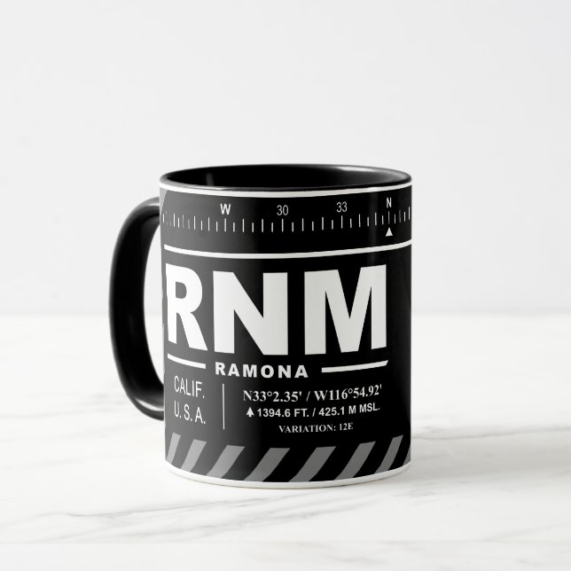Ramona Airport RNM Mugg (Framsida vänster)