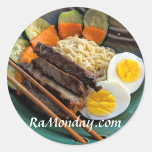 RaMonday.com rundaklistermärke Runt Klistermärke