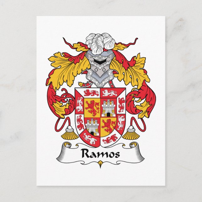 Ramos Family Crest Vykort (Framsida)
