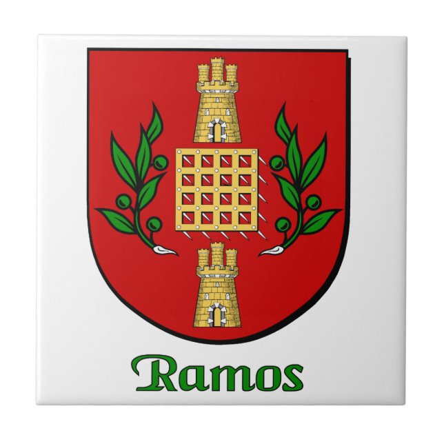 Ramos Family Shield Decorative Tile Kakelplatta (Framsidan)
