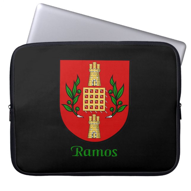Ramos Family Shield Electronics Bag Laptop Sleeve (Framsidan)
