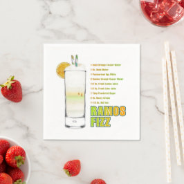 Ramos Gin Fizz Cocktailrecept Konst Pappersservett