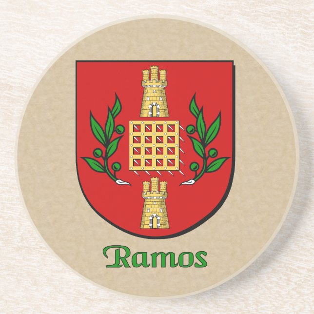 Ramos Heraldic Shield Underlägg Sandsten (Framsidan)