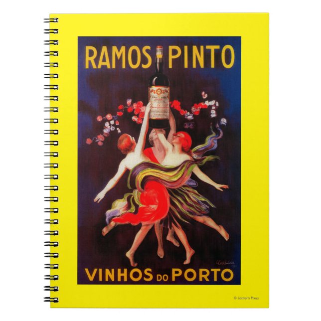 Ramos Pinto Vintage PosterEurope Anteckningsbok Med Spiral (Framsidan)