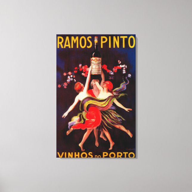 Ramos Pinto Vintage PosterEurope Canvastryck (Framsida)