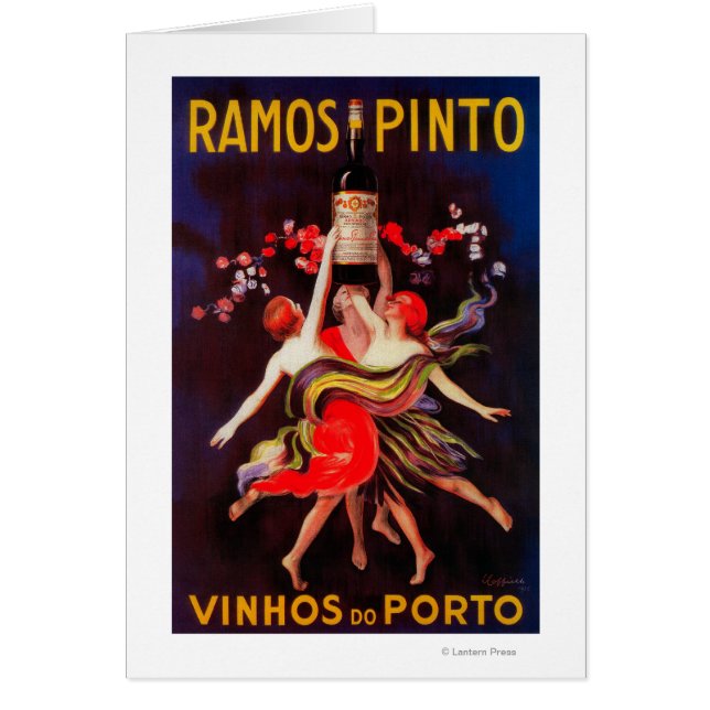 Ramos Pinto Vintage PosterEurope Hälsningskort (Framsidan)