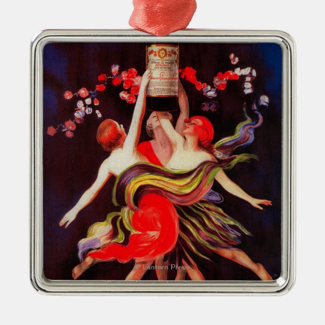 Ramos Pintovintage PosterEurope Julgransprydnad Metall (Framsidan)