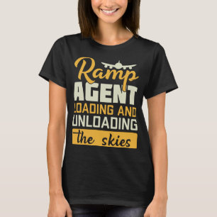 Ramp Agent lastning och lossning av Himlar T Shirt