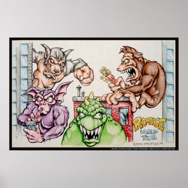 Rampage World Tour Storyboard Poster (Framsidan)