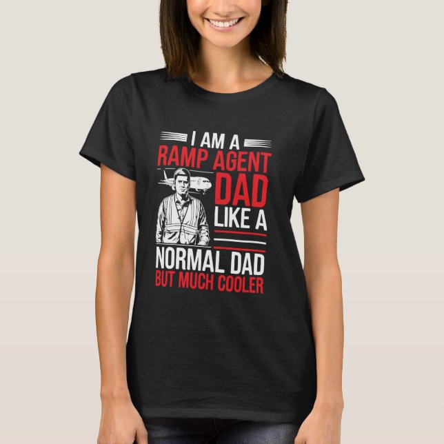 Rampagent flygplatspersonal Aviation Karriär Flygp T Shirt (Framsida)