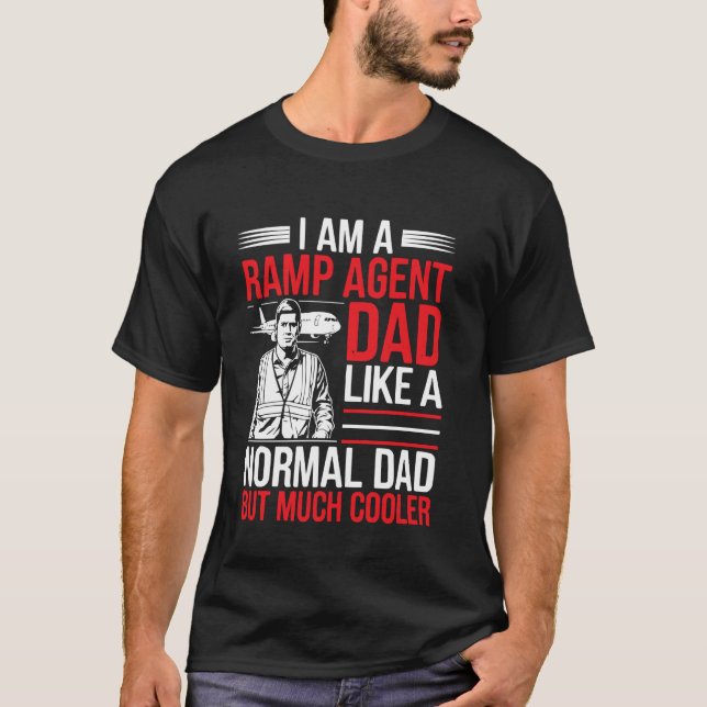 Rampagent flygplatspersonal Aviation Karriär Flygp T Shirt (Framsida)