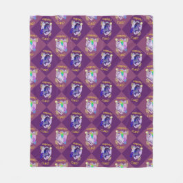 Rampant Cute Unicorn Renaissance Fleece Blanket