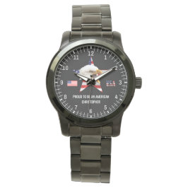 Rampant Eagle, den amerikanska Flagga Patriotic Armbandsur