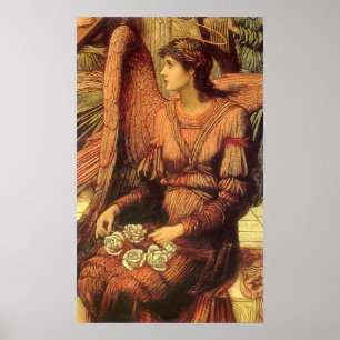 Ramparts of God House, Angel av John Strudwick Poster