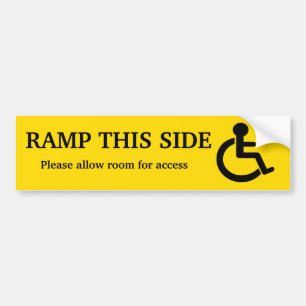 Rampen tar fram klistermärken