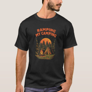Ramping på min camping som döljer vildlevande hike t shirt