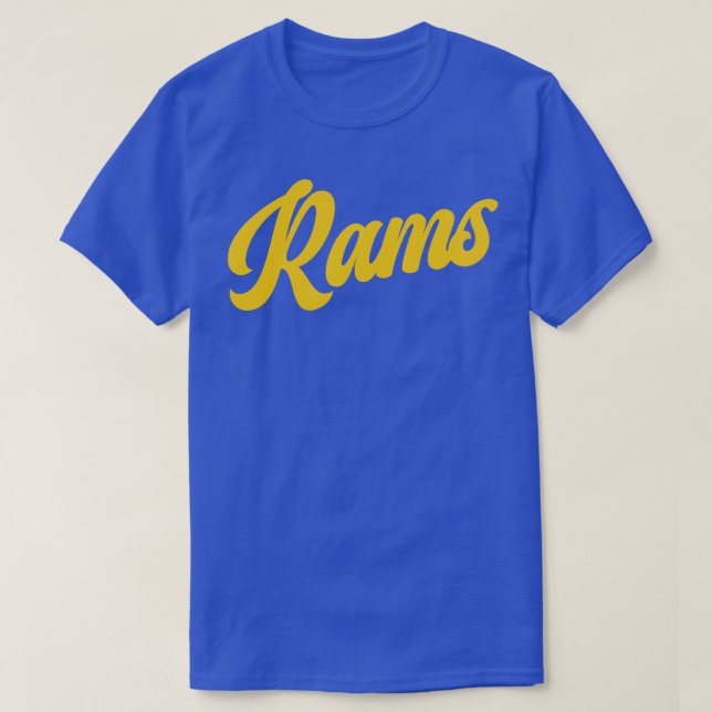 Rams Retro Los Angeles Rams T Shirt (Design framsida)