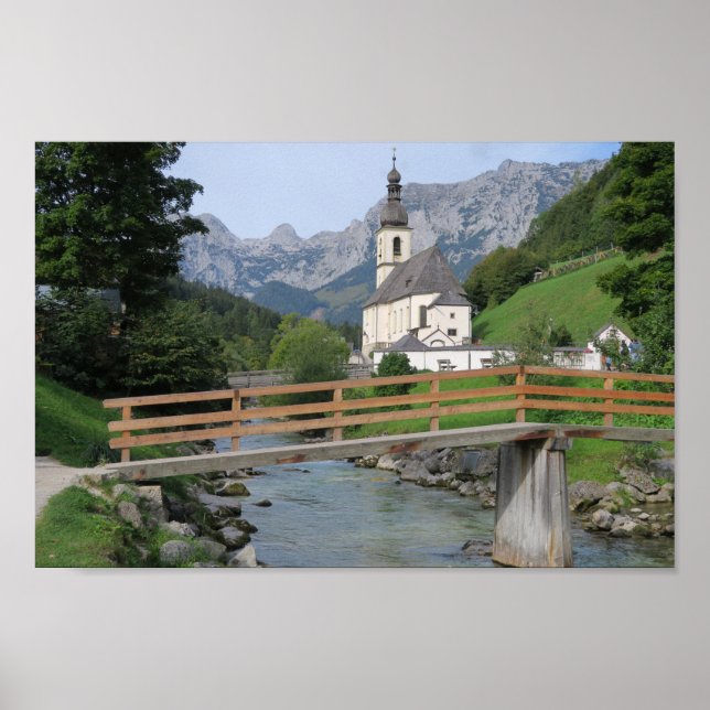 Ramsau Bavarian Alpernas Poster (Framsidan)