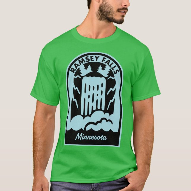 Ramsey Falls Minnesota Överstorlek T Shirt (Framsida)