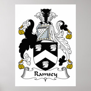 Ramsey familjvapensköld poster