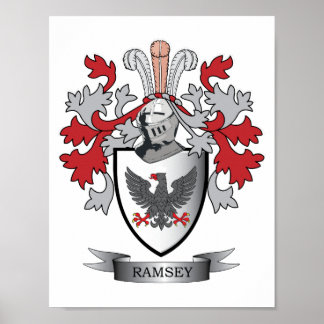 Ramsey Family Crest Jackar om Arm Poster