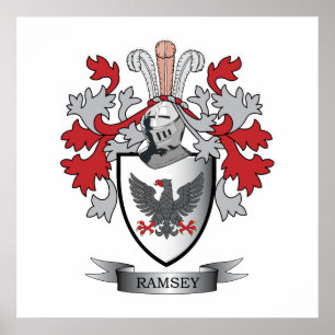 Ramsey Family Crest Jackar om Arm Poster