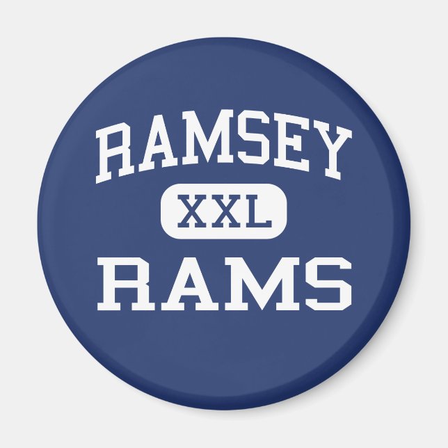 Ramsey - Rams - High School - Ramsey New jersey Magnet (Framsidan)
