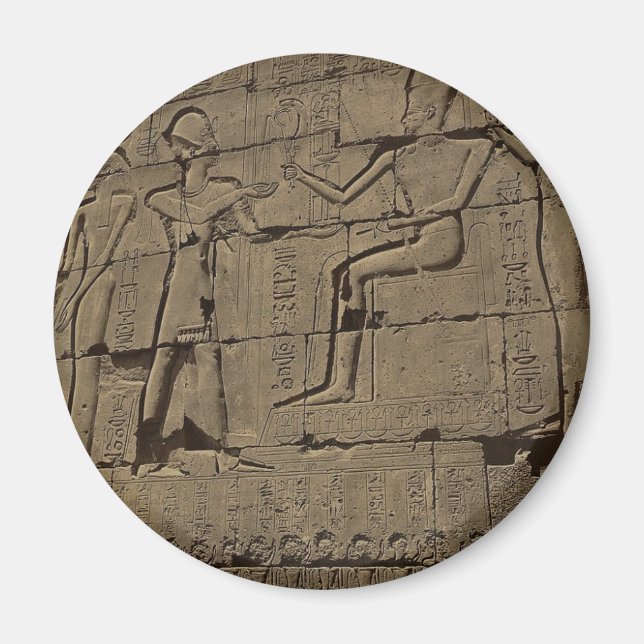 Ramusseum Egypten omkring 1867 Magnet (Framsidan)