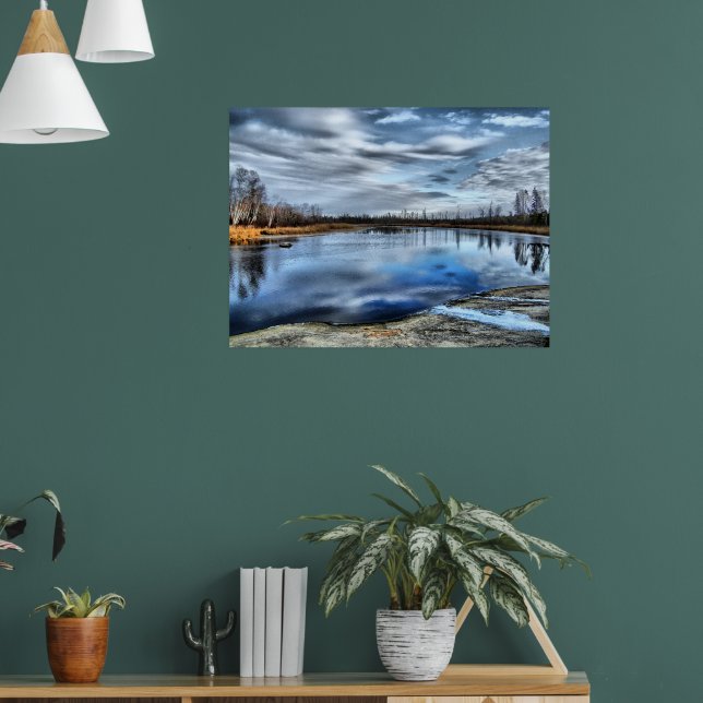 Ramutskrift för höstreflexioner poster (Vardagsrum 1)